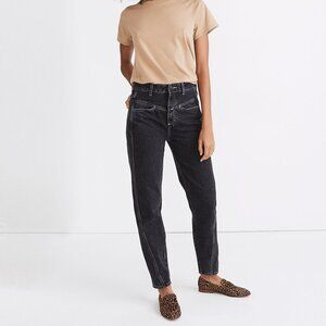 Closed Pedal Twist Relaxed Black Denim Jeans from Madewell